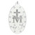 Silver with Blue Miraculous Medal - 8/pk