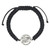 Large Black St. Benedict Macrame Medal Bracelet - 12/pk