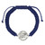Large Blue St. Benedict Macrame Medal Bracelet - 12/pk