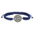 Large Blue St. Benedict Macrame Medal Bracelet - 12/pk