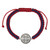 Large Blue and Red St. Benedict Macrame Medal Bracelet - 12/pk