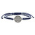 Large Blue and White St. Benedict Macrame Medal Bracelet - 12/pk
