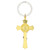 Two-Tone St. Benedict Crucifix Key Ring - 12/pk