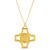 Gold St. Benedict Modern Maltese Cross Pendant - 12/pk