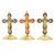 Jeweled Standing Gold Crucifix Assortment (3 Asst) - 12/pk