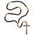 St. Benedict Two-Tone Cord Rosary - 8/pk