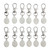 Devotional Saints Medal with Clip Assortment (12 Asst) - 48/pk