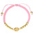 Miraculous Medal Pink Macrame Rosary Bracelet - 12/pk