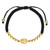 Miraculous Medal Black Macrame Rosary Bracelet - 12/pk