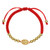 Miraculous Medal Red Macrame Rosary Bracelet - 12/pk