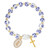 Our Lady of Guadalupe Floral Ceramic Bead Bracelet - 8/pk