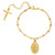 Gold Miraculous Medal Rosary Bracelet 