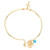 Gold Miraculous Medal and Cross Bangle Bracelet - 8/pk