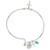 Silver Miraculous Medal and Cross Bangle Bracelet - 8/pk