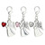 Guardian Angel with Heart Key Clip Assortment (3 Asst) - 12/pk