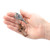 Heart of Jesus Mini Comfort Hand Cross Key Chain - 12/pk