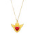 Sacred Heart with Wings and Crown Pendant - 8/pk