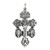 Small Silver Triple Protection Pardon Crucifix - 25/pk