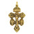 Small Gold Triple Protection Pardon Crucifix - 25/pk