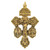 Medium Gold Triple Protection Pardon Crucifix - 25/pk