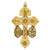 Medium Gold Triple Protection Pardon Crucifix - 25/pk