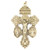Large Bronze Triple Protection Pardon Crucifix - 10/pk