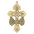 Large Bronze Triple Protection Pardon Crucifix - 10/pk