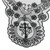 Black IHS and Cross Chapel Veil