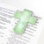 Green Our Lady of Guadalupe Cross Magnetic Bookmark - 8/pk