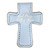 Blue Our Lady of Grace Hail Mary Cross Magnetic Bookmark - 8/pk