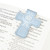 Blue Our Lady of Grace Hail Mary Cross Magnetic Bookmark - 8/pk