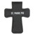 Black St. Pio Pray, Hope, Don't Worry Cross Magnetic Bookmark - 8/pk