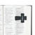Black St. Pio Pray, Hope, Don't Worry Cross Magnetic Bookmark - 8/pk