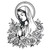 Our Lady of the Roses Metal Wall Plaque