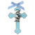 Praying Boy Blue Enamel Wall Cross - 2/pk