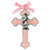 Praying Girl Pink Enamel Wall Cross - 2/pk