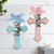 Praying Girl Pink Enamel Wall Cross - 2/pk