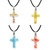 Glow in the Dark Cross Necklaces (4 Asst) - 12/pk