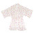 Ruffled Satin Robe - White + Confetti