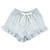 Cami + Velvet Ruffled Short - Blue