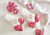 Plush Satin Bow Slippers - Ivory + Hot Pink Bow