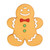 Silicone Teether - Gingerbread