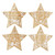 Wood Stars - Names of Jesus - 4 PCS
