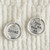 Stamp Pendant Necklace - Loved - Silver