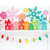 Acrylic Decoration - Holiday Houses - Red - Set of 3