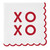 Foil Scalloped Napkins - XOXO