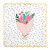 Foil Scalloped Plates - Floral