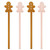 Acrylic Stir Sticks - Gingerbread