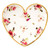 Paper Lunch Plate - Floral Heart