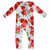 Cozy Romper - Blue Gingham + Red Roses